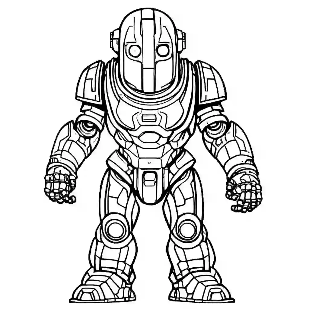 Galaxy Golems coloring pages
